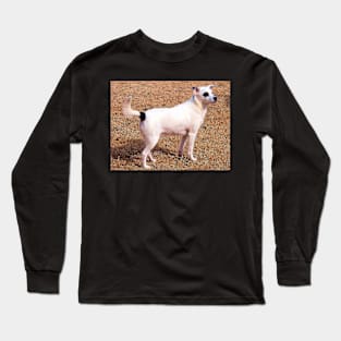 Stunning Black Patch over the eye pup Long Sleeve T-Shirt